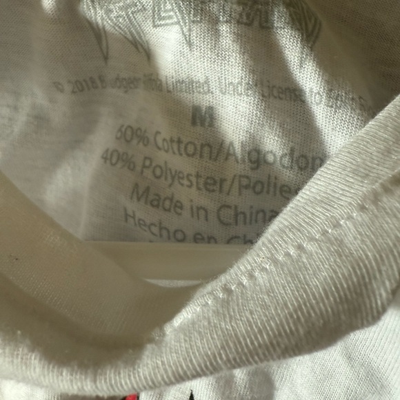 Def Leppard White and Blue Graphic Tank Top Medium - Picture 3 of 3